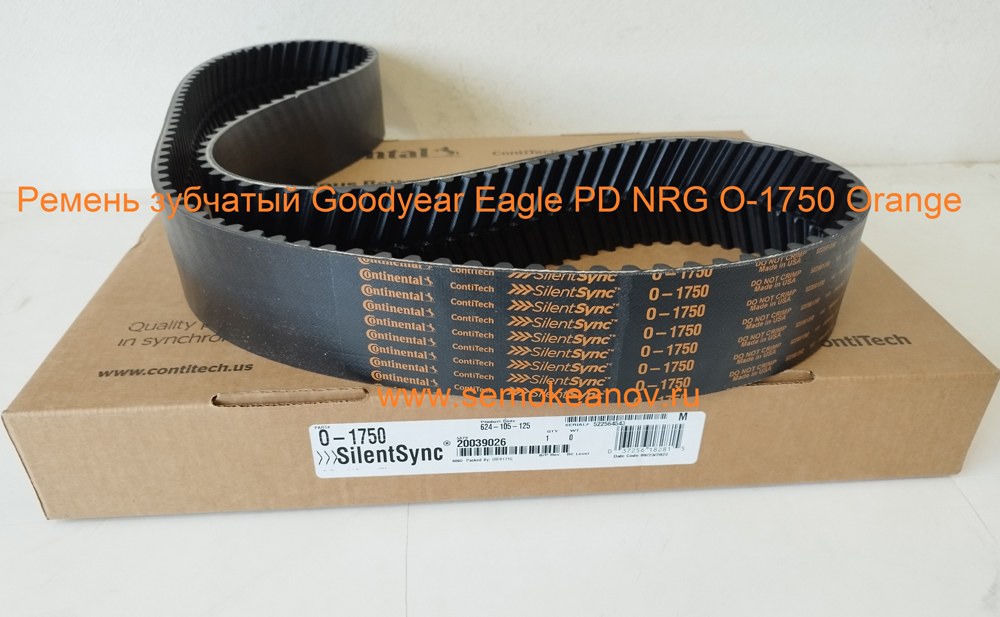 Timing belt Goodyear Eagle PD NRG O-1750 Orange